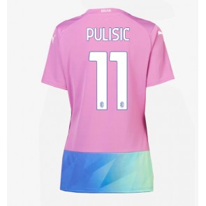 AC Milan Christian Pulisic #11 Rezervni Dres za Ženska 2023-24 Kratak Rukavima